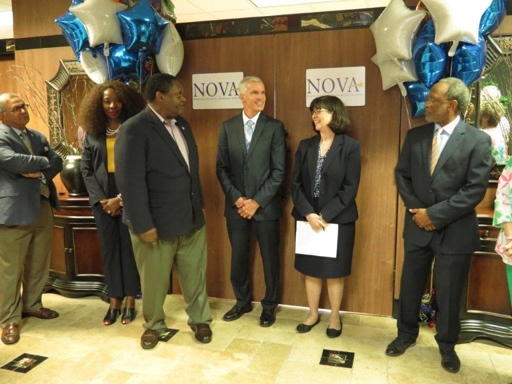 NOVA staff and community partners gathered at a NOVA open house